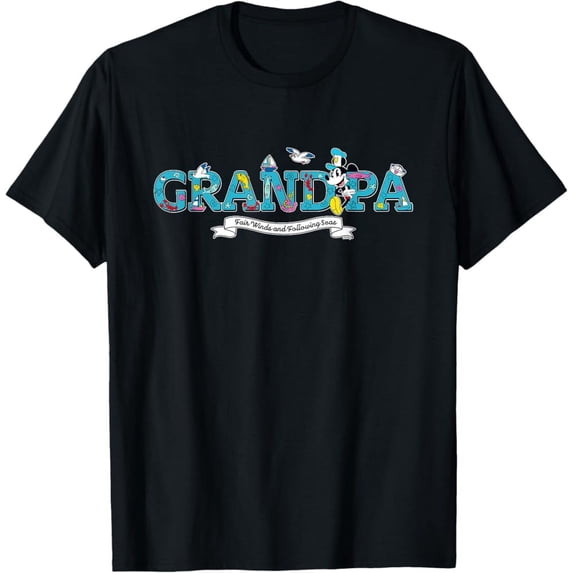 Vintage Disney Cruise Nautical Family Trip Vacation Grandpa T-Shirt Perfect Gifts For Everyone