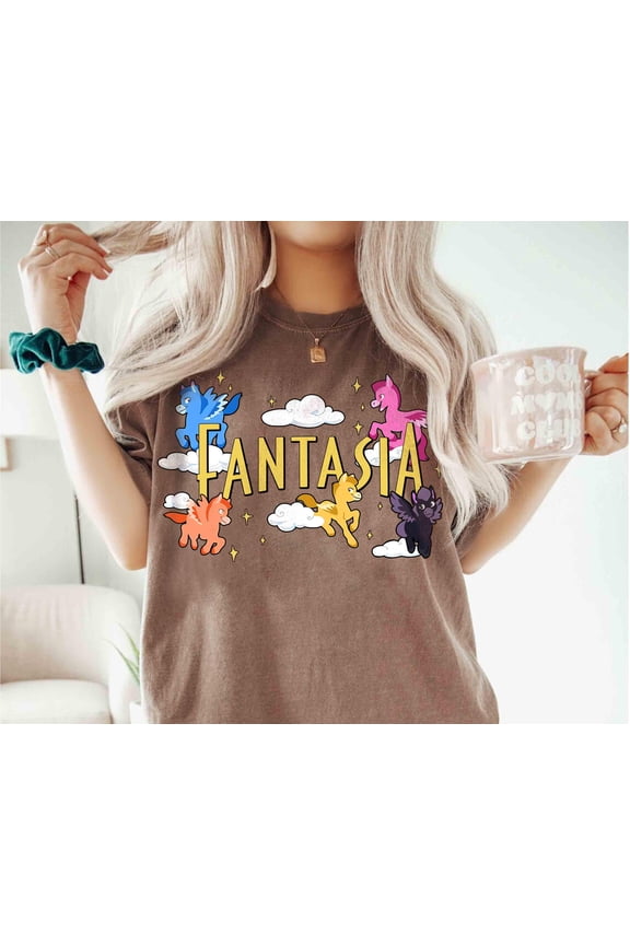 Vintage Disney Fantasia Baby Pegasus Shirt, Funny Disney Family Matching T-shirt, Fantasia Shirt, Disneyland Vacation, Magic Kingdom Trip