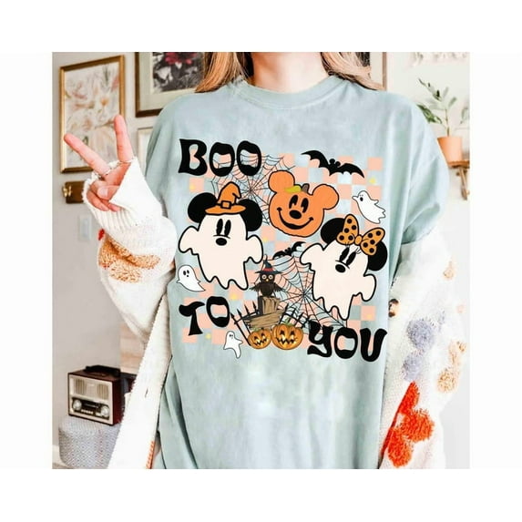 Vintage Disney Halloween 2025 Shirt, Disney Halloween Matching Shirt, Disney Family Shirt, Mickey and Friends Halloween Shirt, Boo to You