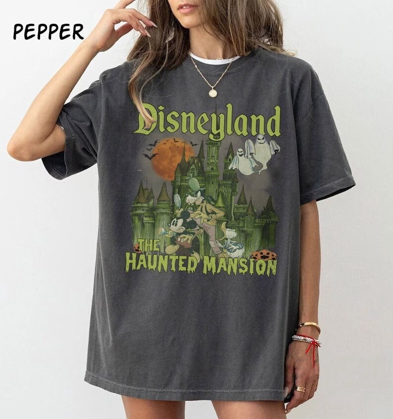 Vintage Disney Haunted Mansion Shirt, Disney Halloween Shirt 