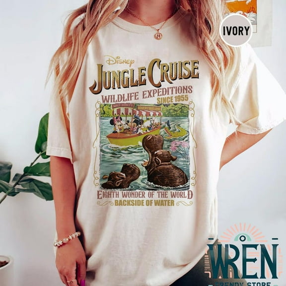 Vintage Disney Jungle Cruise Ride Tshirt, WDW Disney Vacation, Magic Kingdom Shirt, Mickey and Friends Tee, Disney Trip Shirt