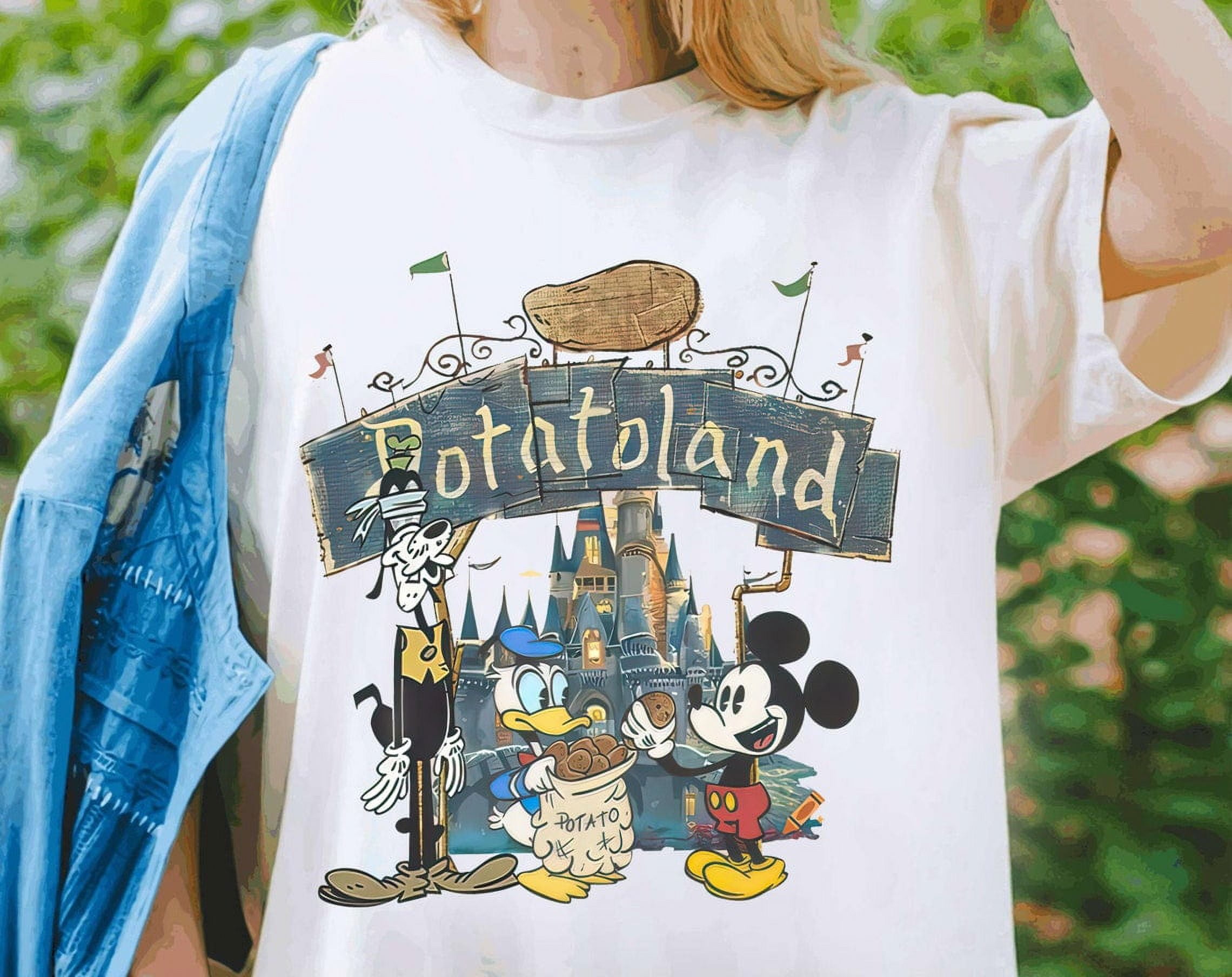 Vintage Disney Mickey And Friends T-Shirt, Disney Potatoland Shirt 
