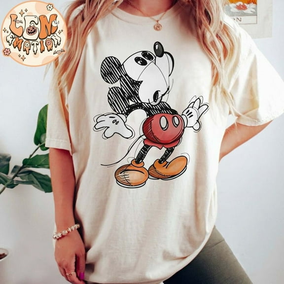 Vintage Disney Mickey Mouse Portrait Shirt, Retro Mickey & Friends Shirt, Magic Kingdom Tee, Disneyland Family Trip Shirt