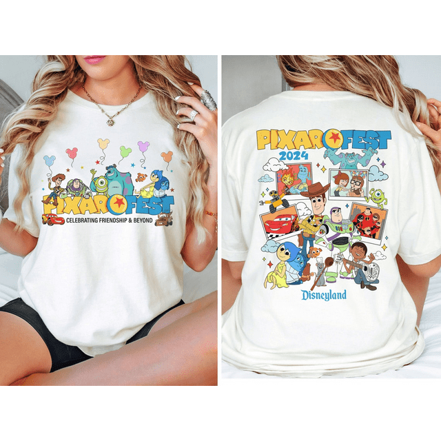 Vintage Disney Pixar Fest 2024 2 Side Shirts, Retro Disney Pixar Pier