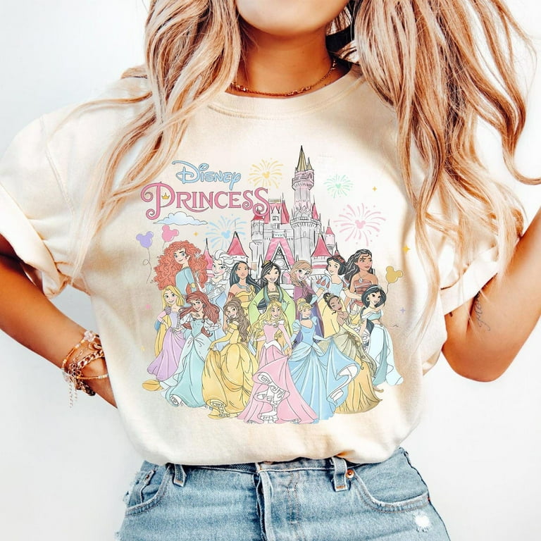 Vintage Disney Princess Characters Shirts, Wdw Disneyland Princess