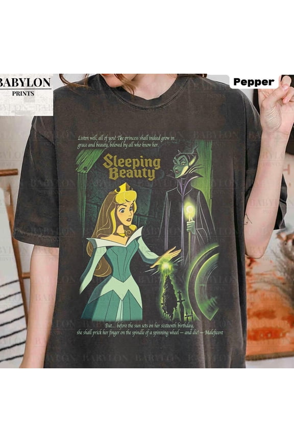 Vintage Disney Sleeping Beauty T Shirt, Aurora Maleficent T Shirt, Sleeping Beauty Tee, Princess Aurora Shirt, Disney Maleficent T Shirt, S-5Xl Shirt