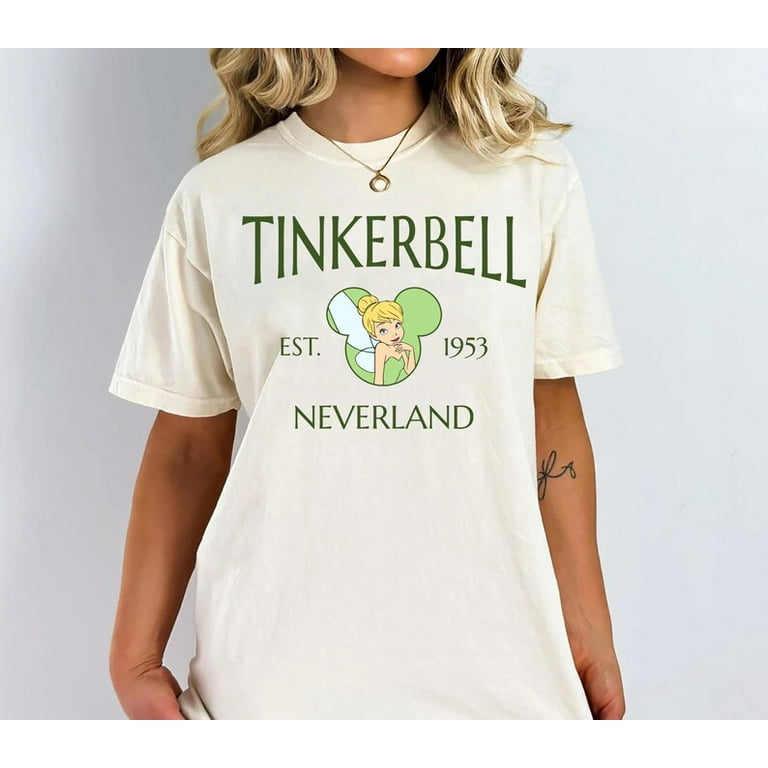 Vintage Disney Tinker Bell Comfort Colors Shirt, Tinkerbell 1953  