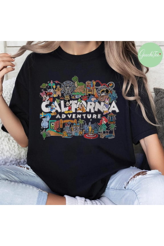 Vintage Disneyland California Adventure Shirt, Mickey And Friends Tshirt, Disneyland Trip Shirts, Disneyland Family Shirt, Disney Group Tee