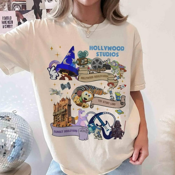 Vintage Disneyland Hollywood Studios Shirt, Mickey & Friends Hollywood Tower, Disneyland Toy Story Shirt, StarWars Shirt, Family Shirt