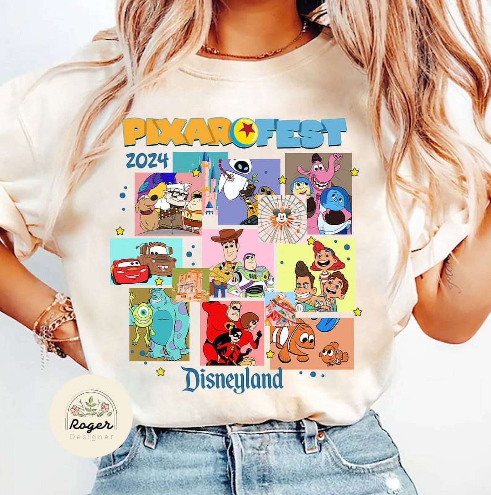 Vintage Disneyland Pixar Fest 2024 Tshirt, Meet me at Pixar Pier