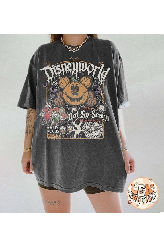 Vintage Disneyworld Est.1971 Halloween Shirt, Mickey's Not So Scary Party Shirt, Hocus Pocus Shirt, Disney Halloween Shirt, Halloween Party