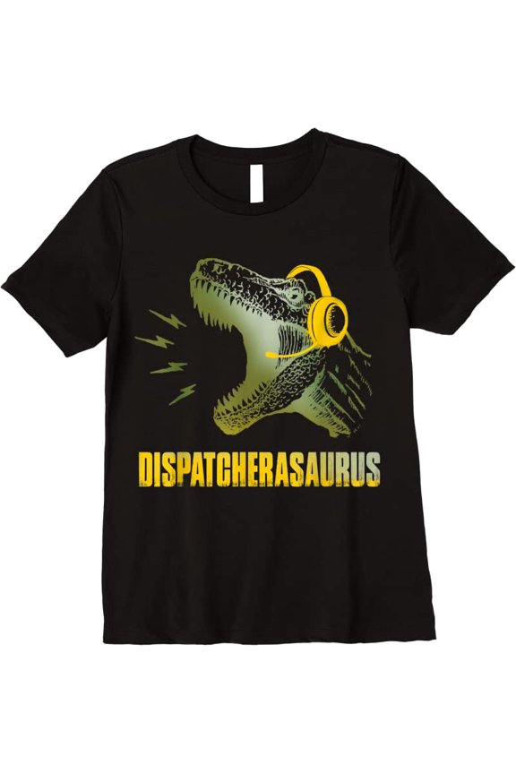 Vintage Dispatcher A Saurus Shirt T Rex Retro 911 Dispatcher Gift Graphic,for men and women up to 5XL