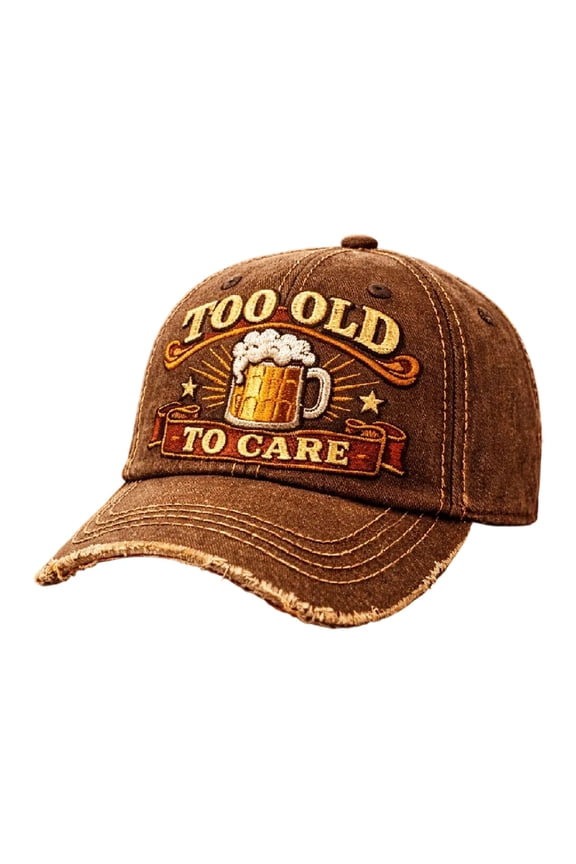 Vintage Distressed Baseball Caps for Men, Embroidered Biker Trucker Hats with Funny Sayings, Adjustable Washed Cotton Dad Hats for Outdoor & Daily Wear, Multiple Styles