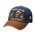 thumbnail image 1 of Vintage Distressed Baseball Caps for Men, Embroidered Biker Trucker Hats with Funny Sayings, Adjustable Washed Cotton Dad Hats for Outdoor & Daily Wear, Multiple Styles, 1 of 1