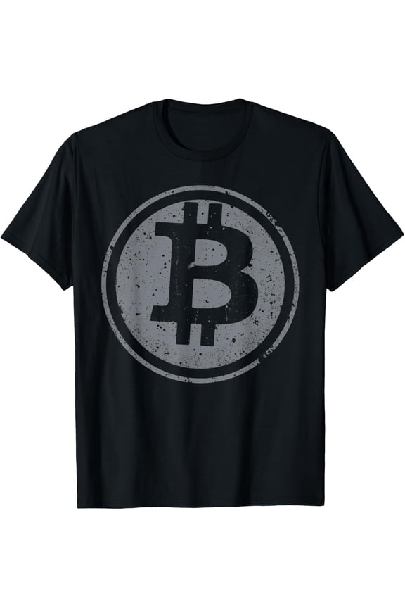 Vintage Distressed Bitcoin Logo for Crypto Currency Miners T-Shirt