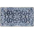 thumbnail image 1 of Vintage Distressed Floral Welcome Front Door Mat, Retro Blue White Flower Decorative Doormat Non-Slip Floor Entryway Rug, Low Profile Indoor Outdoor Home Kitchen Decoration 17x29 Inches, 1 of 6