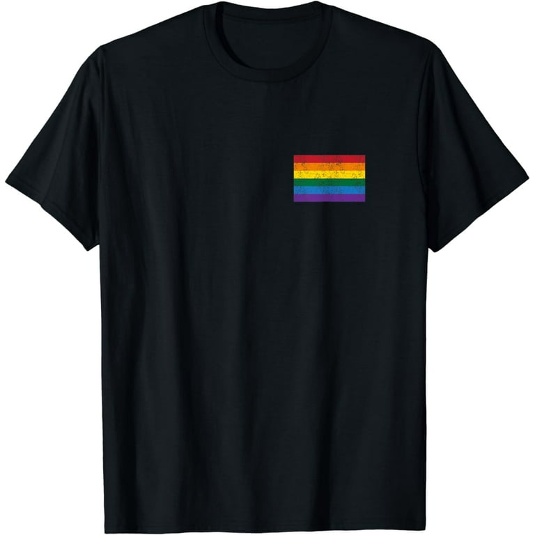 Vintage Distressed Gay Pride Flag T-Shirt (Gay Flag Shirt) Vintage Distressed Gay Pride Flag T-Shirt (Gay Flag Shirt)