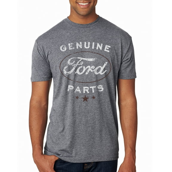 Vintage Distressed Genuine Ford Parts Cars and Trucks Mens Premium Tri Blend T-Shirt, Premium Heather, Large