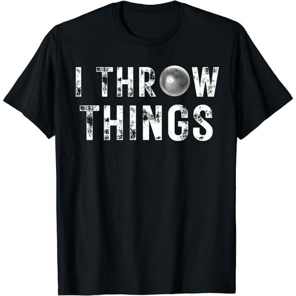 Vintage Distressed I Throw Things Shot Put Track and Field T-Shirt
