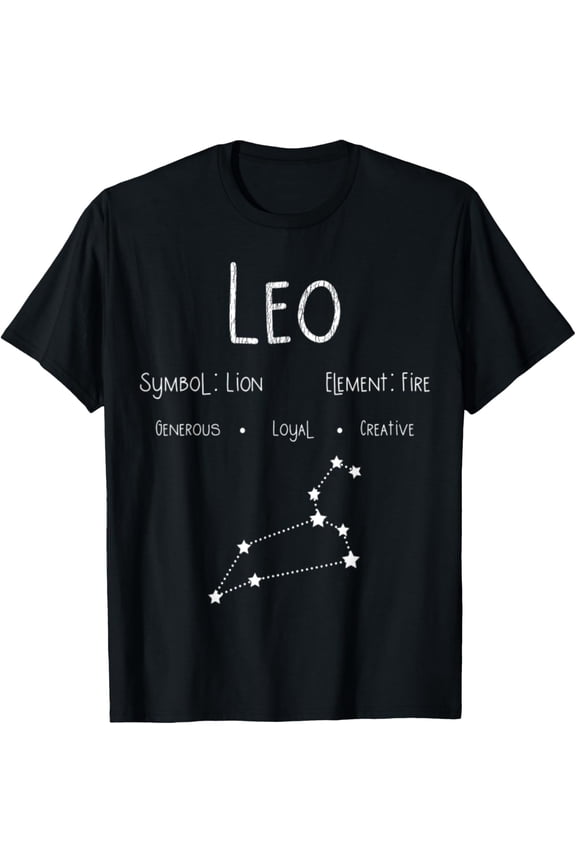 Vintage Distressed Leo Symbol Zodiac Sign Birthday Gift T-Shirt