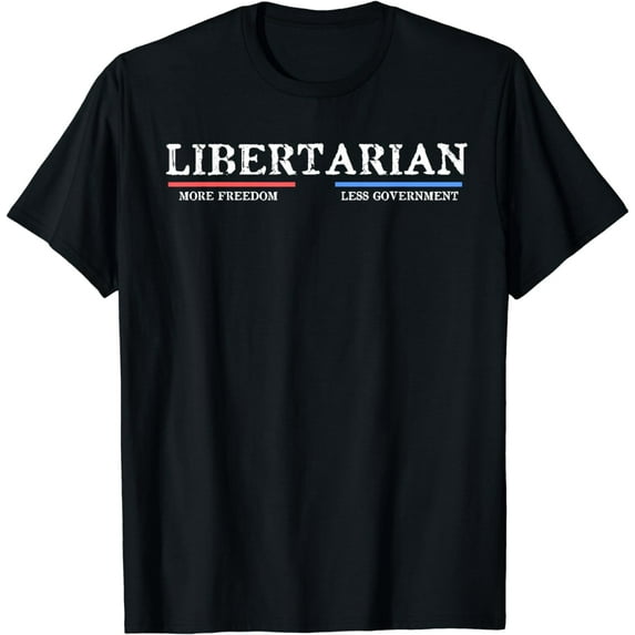 Vintage Distressed Libertarian More Freedom T-Shirt