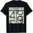 thumbnail image 1 of Vintage Distressed Oldometer 48-49- 49th Birthday Gift Idea T-Shirt, 1 of 3