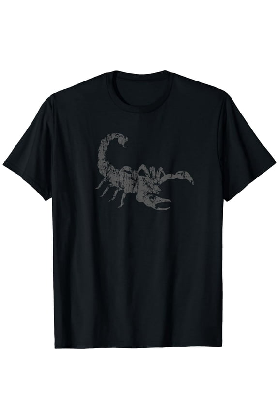 Vintage Distressed Scorpion Graphic for Unisex Soft Cotton Short Sleeve Tee Shirt