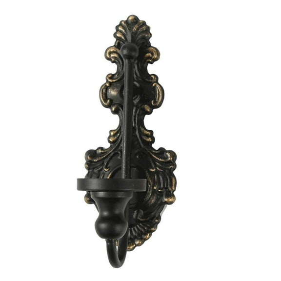 Vintage Distressed Wall Candle Holder For Living Room Decor Cast Iron Taper Candle Sconce For Elegant Home Ambiance