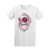 Vintage Divers Helmet T-Shirt Men -Image by Shutterstock, Male Small