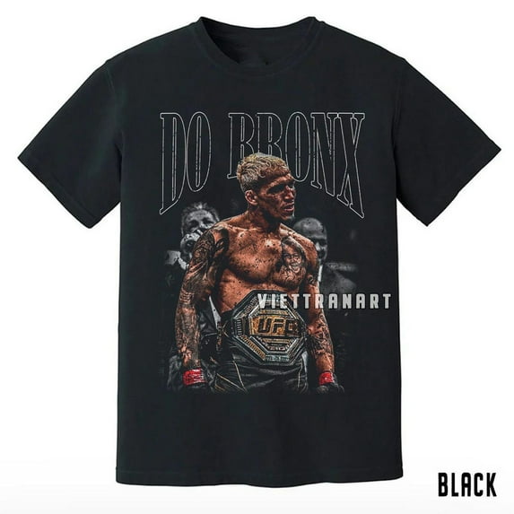 Vintage Do Bronx Charles Oliveira Unisex t-Shirt,Black Color,Size XL