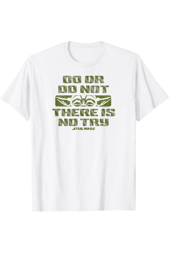 Vintage - Do Or Do Not There Is No Try Yoda Quote T-Shirt S-5XL - Trending Birrthday Tee Gifts Vintage Tee -Birthday Gifts
