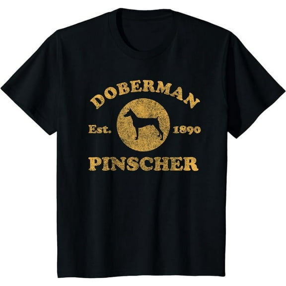 Vintage Doberman Pinscher Est. 1890 Doberman Dog Gift T-Shirt