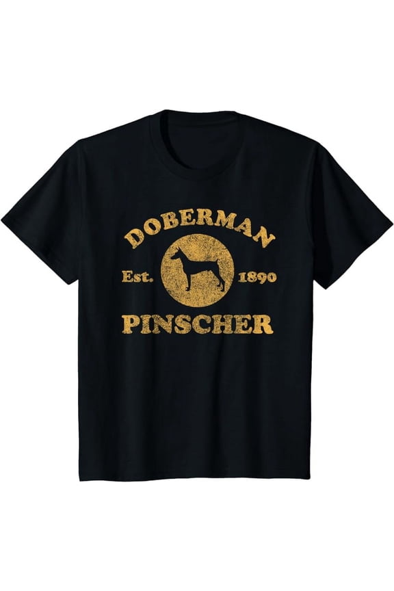 Vintage Doberman Pinscher Est. 1890 Doberman Dog Gift T-Shirt