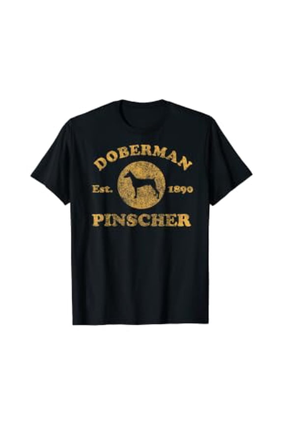 Vintage Doberman Pinscher Est. 1890 Doberman Dog Gift T-Shirt