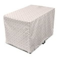 thumbnail image 1 of Vintage Dog Crate Cover, Simplistic Vintage Geometric Floral Repetitive Pattern with Minimal Shapes, Easy to Use Pet Kennel Cover Small Dogs Puppies Kittens, 7 Sizes, Pale Rust and White, by Ambesonne, 1 of 6