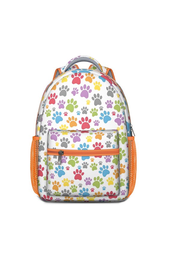 Vintage Dog Illustration School Bag - Durable & Stylish Backpack for College Students