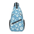 thumbnail image 1 of Vintage Dog Paw Cat Heart Love Sling Bag for Traveling Men Pet Animal Footprint Gift Crossbody Chest Backpack Shoulder Daypack, 1 of 7