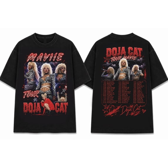 Vintage Doja Cat Tour Ma Vie Bootleg Style Concert Graphic T-Shirt