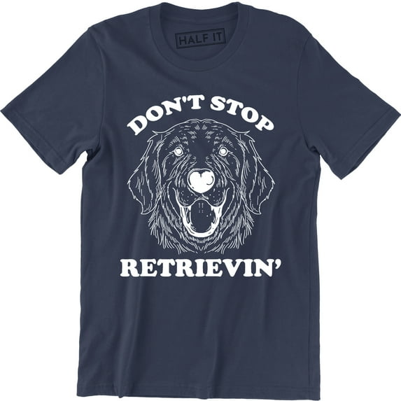 Vintage Don't Stop Retrievin Dog Face Cute Animal Pet Lover Men's T-Shirt