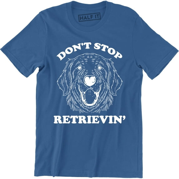 Vintage Don't Stop Retrievin Dog Face Cute Animal Pet Lover Men's T-Shirt