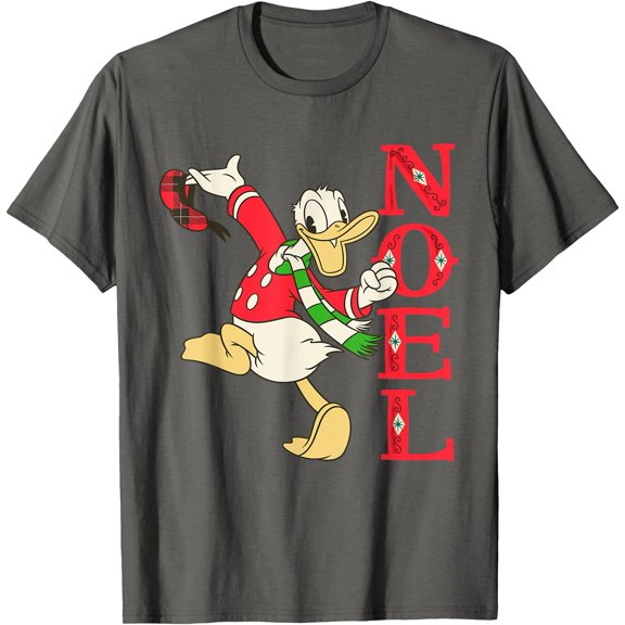 Vintage Donald Duck Noel Holiday DTG Print Unisex T-Shirt