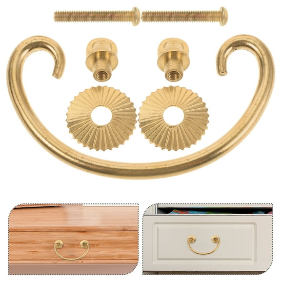 Amosfun Bail Drop Drawer Pulls New Chinese Design for Cabinet Doors 2Pack