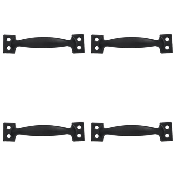 Vintage Door Pulls Decorative Bow Style Door Pull Handle Metal Screw in Drawer Pull Barn Door Handle Refill Furniture Hardware for Fence Gate Garage Pantry Cabinet Cupboard Dresser(4.69 Inch,4 Pcs)