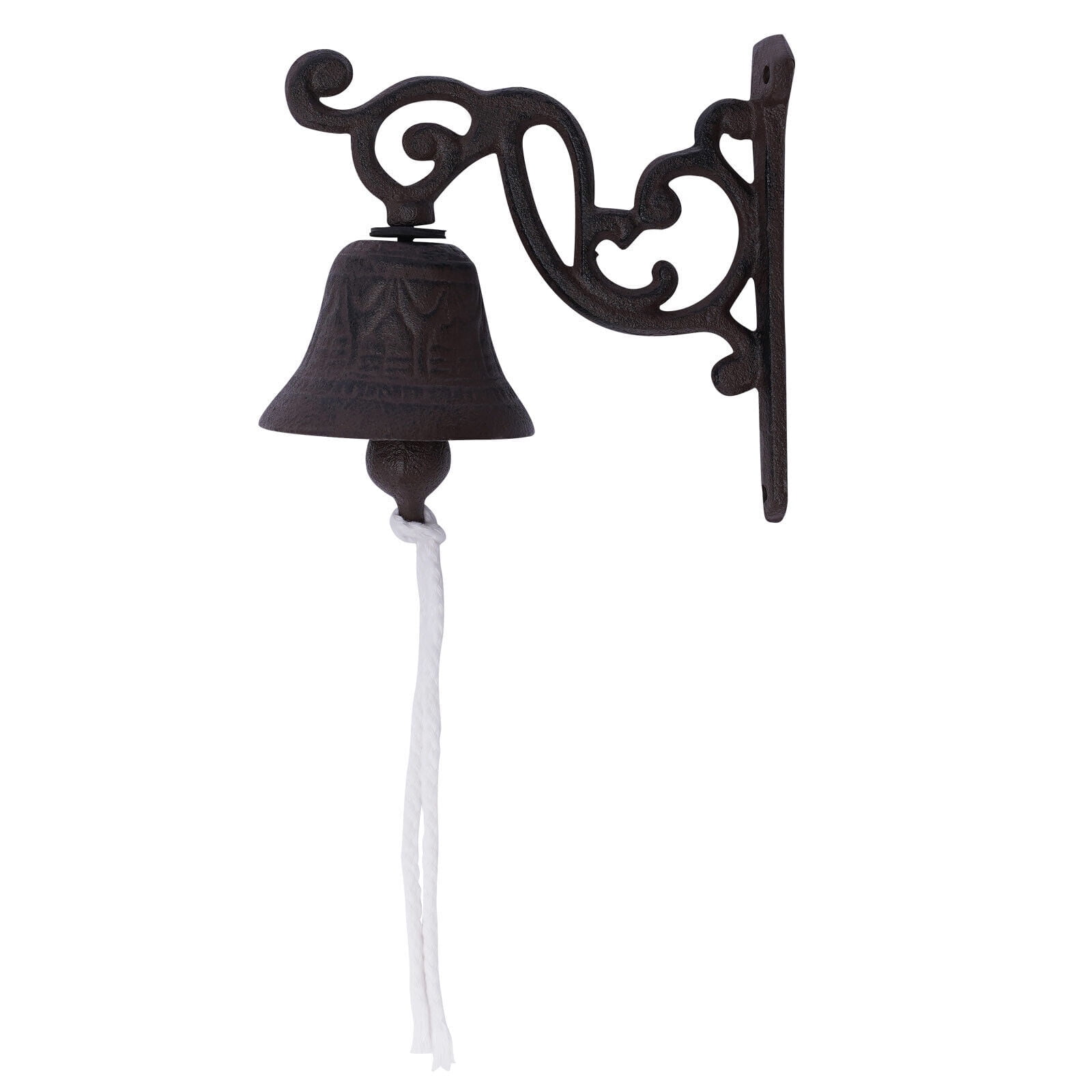 Vintage Doorbell Wall Mounted Rustic Cast Iron Door Bell for Church and Farmhouse