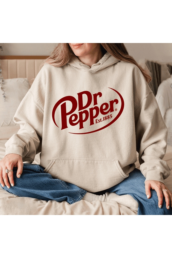 Vintage Dr Pepper Hoodie | Retro 1885 Vintage Soda Pullover | Hoodie for Soda Fans