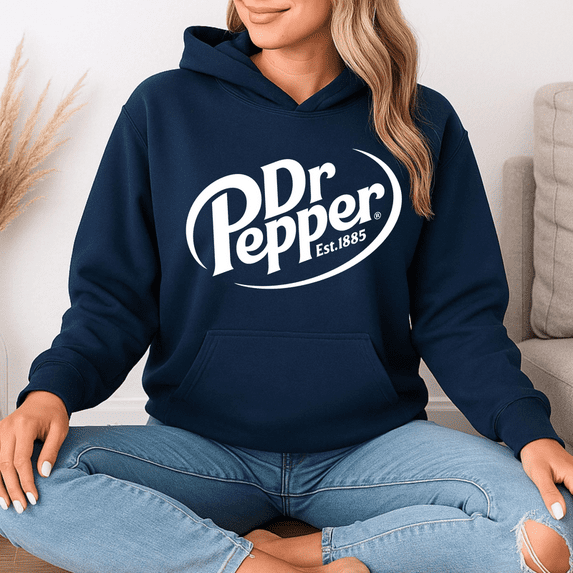 Vintage Dr Pepper Hoodie | Retro 1885 Vintage Soda Pullover | Hoodie for Soda Fans