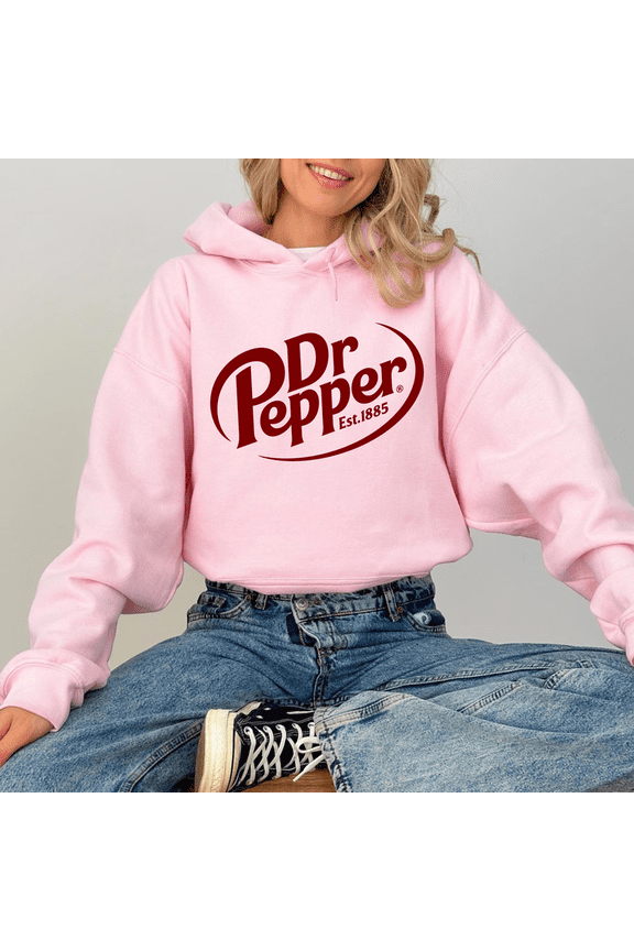 Vintage Dr Pepper Hoodie | Retro 1885 Vintage Soda Pullover | Hoodie for Soda Fans