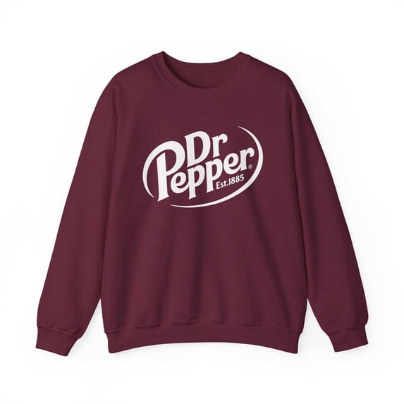 Vintage Dr. Pepper Sweatshirt, Dr Pepper soda Tee,Maroon Color,Size M