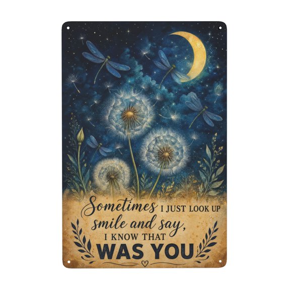 Vintage Dragonfly Inspirational Quote Metal Tin Sign For Kitchen Or Office Wall Decor 8x12 Inch