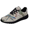 thumbnail image 1 of Vintage Dragonfly Mandala Shoes Sneakers for Women Men Black Size 4, 1 of 7